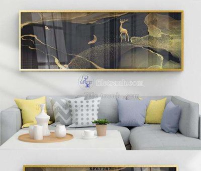 Hình ảnh file gốc in lụa File tranh hiện đại pha lê gương KF67747