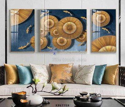 Ảnh gốc File tranh hiện đại pha lê gương KF67759 (độ nét cao) in tráng gương