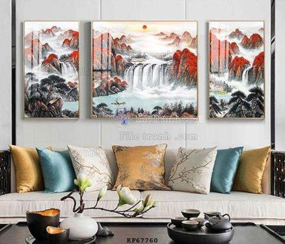 Tải xuống file tranh gốc File tranh hiện đại pha lê gương KF67760 (PSD/TIFF)