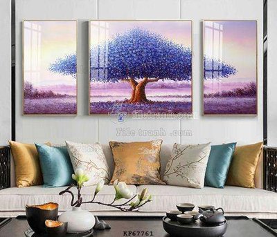 Download file gốc File tranh hiện đại pha lê gương KF67761 (in mica) trang trí