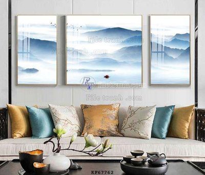 File gốc File tranh hiện đại pha lê gương KF67762 (in mica) trang trí