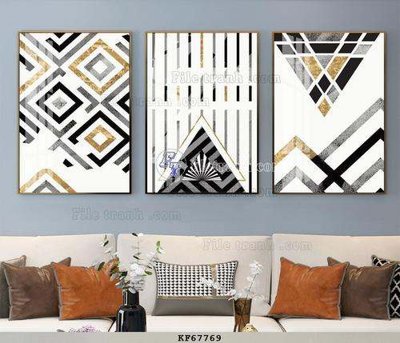 File gốc File tranh hiện đại pha lê gương KF67769 cho in ấn và thiết kế