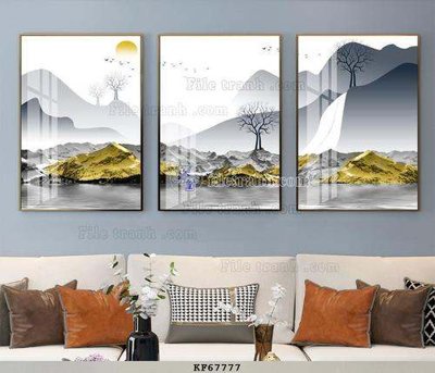 File tranh File tranh hiện đại pha lê gương KF67777 (ảnh gốc) sắc nét hoàn hảo