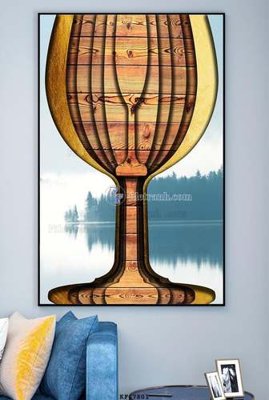 Download file ảnh gốc File tranh hiện đại pha lê gương KF67801 để in ấn