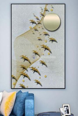 File gốc File tranh hiện đại pha lê gương KF67818 (trang trí) phòng làm việc