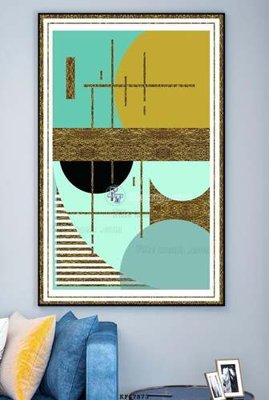 File gốc File tranh hiện đại pha lê gương KF67873 (in tráng gương) sang trọng