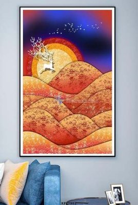 File gốc File tranh hiện đại pha lê gương KF67902 (ảnh rõ nét) để in