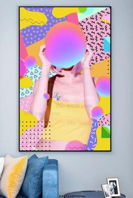 File tranh File tranh hiện đại pha lê gương KF67922 (bản gốc) treo phòng ăn