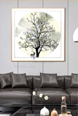 File gốc File tranh hiện đại pha lê gương KF67975 (ảnh chi tiết) để in lụa