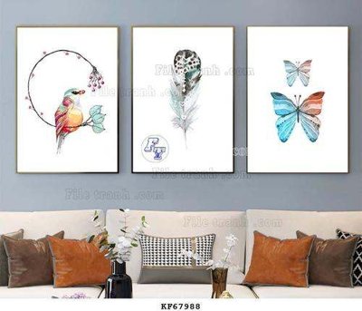 File in ấn chuyên nghiệp File tranh hiện đại pha lê gương KF67988 (file gốc)