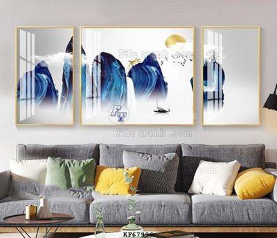 File gốc File tranh hiện đại pha lê gương KF67996 (phong cách) châu Âu