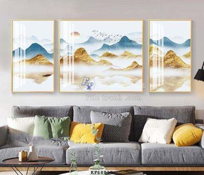 File gốc File tranh hiện đại pha lê gương KF68025 (in 3D) nghệ thuật