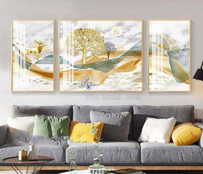 File tranh File tranh hiện đại pha lê gương KF68054 (file gốc) chuẩn màu in