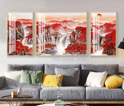 Download file gốc File tranh hiện đại pha lê gương KF68073 (in lụa) nghệ thuật