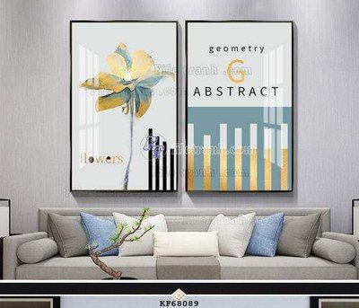 Download file gốc File tranh hiện đại pha lê gương KF68089 (in lụa) nghệ thuật