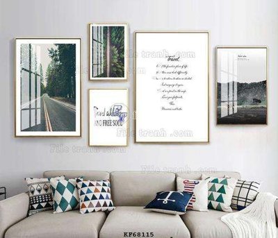 File tranh File tranh hiện đại pha lê gương KF68115 (file gốc) chuẩn màu in