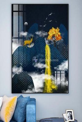 File gốc File tranh hiện đại pha lê gương KF68147 (cho in ấn) từ Filetranh.com