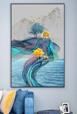 Tải file gốc File tranh hiện đại pha lê gương KF68160 dùng cho in ấn