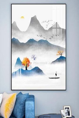 Tải file File tranh hiện đại pha lê gương KF68171 (gốc) chủ đề phong thủy