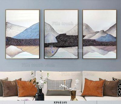 File tranh File tranh hiện đại pha lê gương KF68185 (gốc) in trên kính