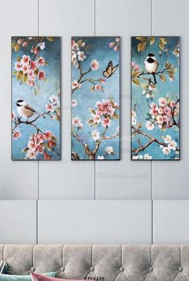 File gốc File tranh hiện đại pha lê gương KF68205 (PNG) không nền chất lượng