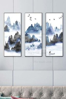 File gốc File tranh hiện đại pha lê gương KF68207 (trang trí) phòng ngủ