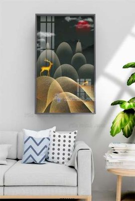 File tranh in trần File tranh hiện đại pha lê gương KF68263 (ảnh gốc siêu nét)