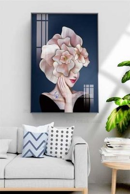 File ảnh File tranh hiện đại pha lê gương KF68266 (gốc) in standee