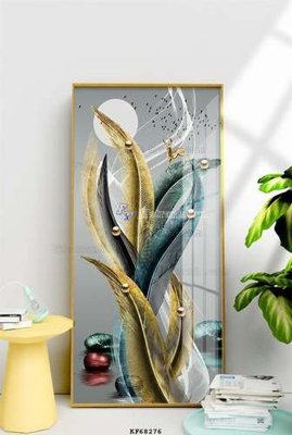 File in trần File tranh hiện đại pha lê gương KF68276 (bản gốc) bầu trời