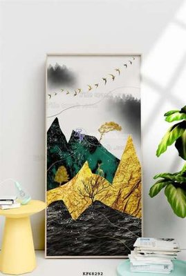 File PSD File tranh hiện đại pha lê gương KF68292 (bản gốc) dễ dàng edit