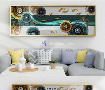 File in trần File tranh hiện đại pha lê gương KF68346 (file gốc) xuyên sáng