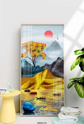 Download file tranh File tranh hiện đại pha lê gương KF68370 (file gốc PSD)