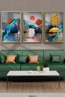 File tranh File tranh hiện đại pha lê gương KF68375 (bản gốc) treo tường