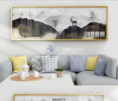 File tranh trang trí File tranh hiện đại pha lê gương KF68377 (file gốc)