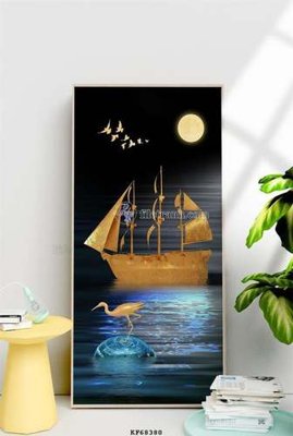 File tranh quảng cáo File tranh hiện đại pha lê gương KF68380 (download file gốc)