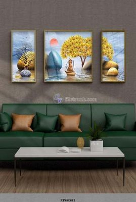 Tải file gốc File tranh hiện đại pha lê gương KF68381 dùng cho in ấn