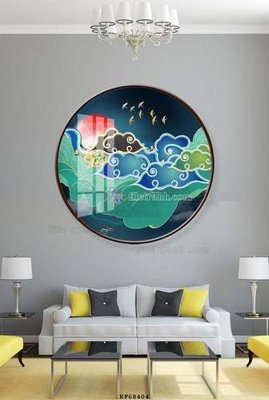 File gốc File tranh hiện đại pha lê gương KF68404 (AI/EPS) cho in ấn