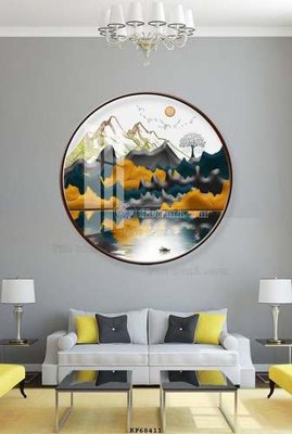 File in ấn File tranh hiện đại pha lê gương KF68411 (bản gốc) sắc nét