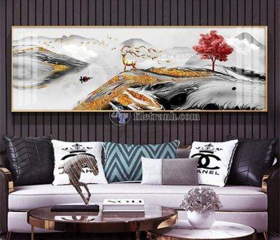 File gốc File tranh hiện đại pha lê gương KF68418 (phiên bản chuẩn) để in ấn