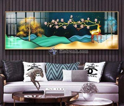 File ảnh File tranh hiện đại pha lê gương KF68437 (gốc) in quảng cáo ngoài trời