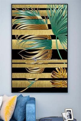 File gốc File tranh hiện đại pha lê gương KF68443 (bản quyền) cho in ấn