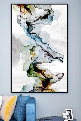 Hình ảnh file gốc in trần nhà File tranh hiện đại pha lê gương KF68499