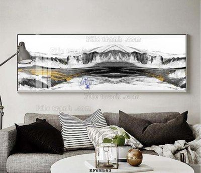 File in lụa File tranh hiện đại pha lê gương KF68543 (tân cổ điển) File tranh hiện đại pha lê gương KF68543