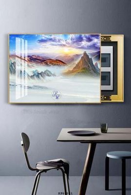 File in trần File tranh hiện đại pha lê gương KF68551 (bản gốc) phong cảnh