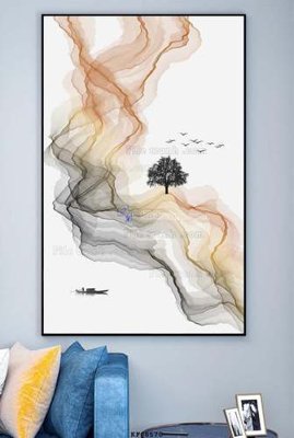 Download file File tranh hiện đại pha lê gương KF68570 (gốc) in mica bàn thờ