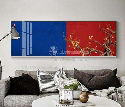 File tranh gốc File tranh hiện đại pha lê gương KF68611 (bản quyền) file PSD