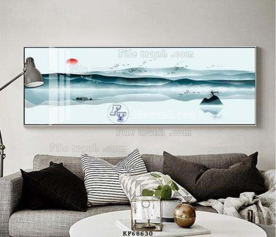 File tranh gốc File tranh hiện đại pha lê gương KF68630 (bản đẹp) độc quyền