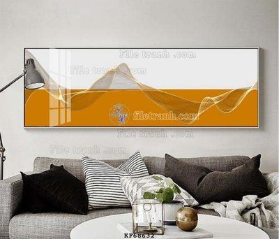 Hình ảnh file gốc in trần nhà File tranh hiện đại pha lê gương KF68632