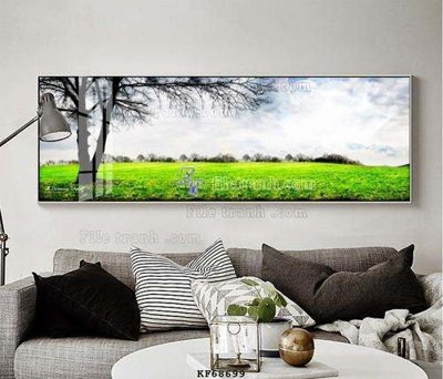 Download file gốc File tranh hiện đại pha lê gương KF68699 (in lụa) hoa lá