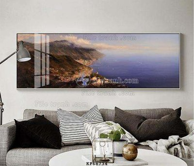 File in lụa File tranh hiện đại pha lê gương KF68734 (hoa văn) File tranh hiện đại pha lê gương KF68734